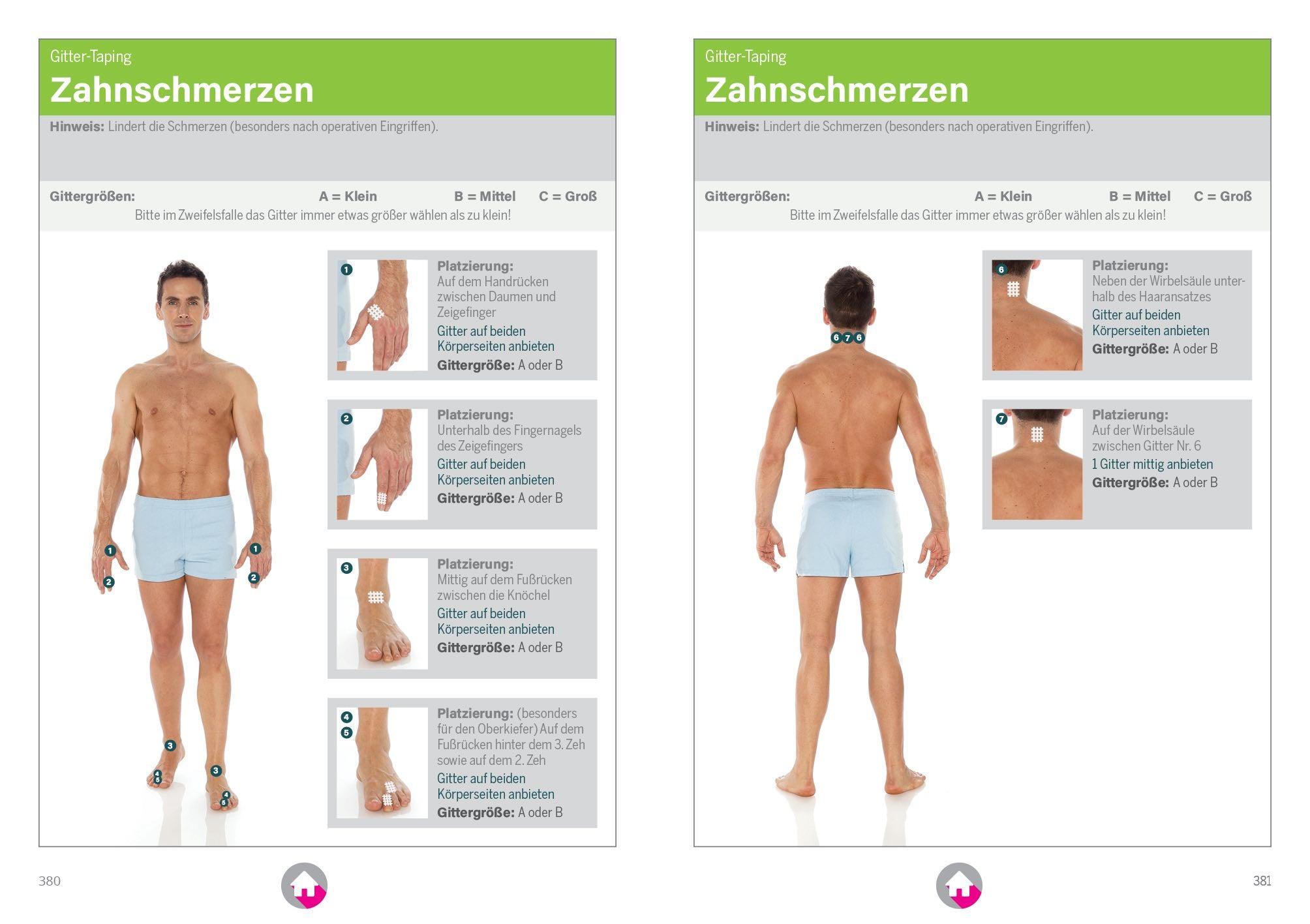Olaf Kandt´s Buch Die Heilkraft der Gitterpflaster | Anwendungsbeispiel Zahnschmerzen