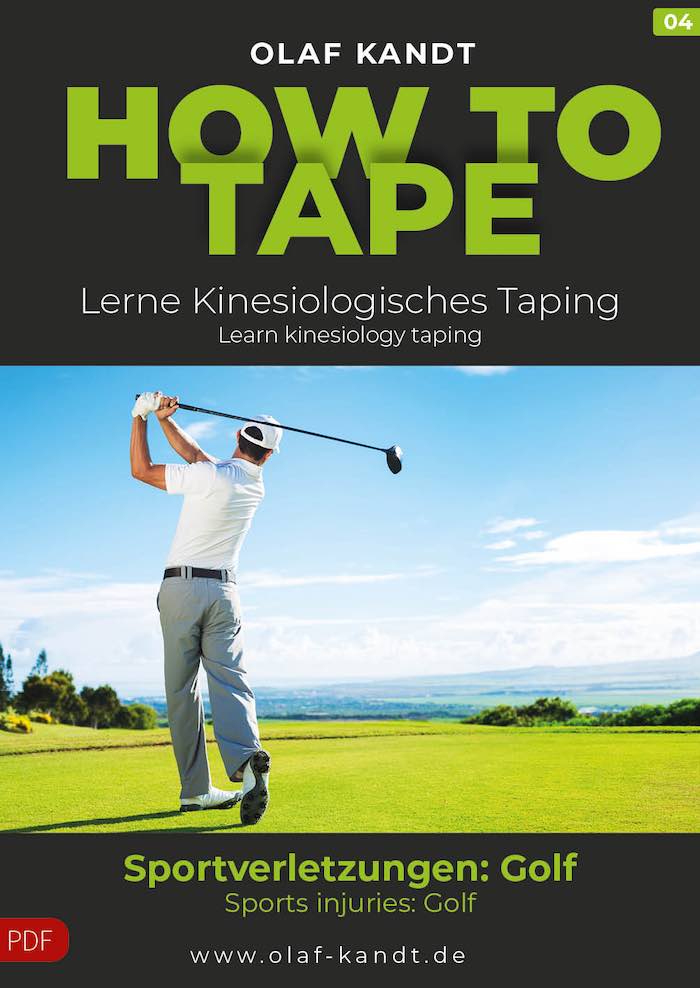 Olaf Kandt | Cover Booklet 04 HOW TO TAPE | Lerne Kinesiologisches Taping | Sportverletzungen Golf