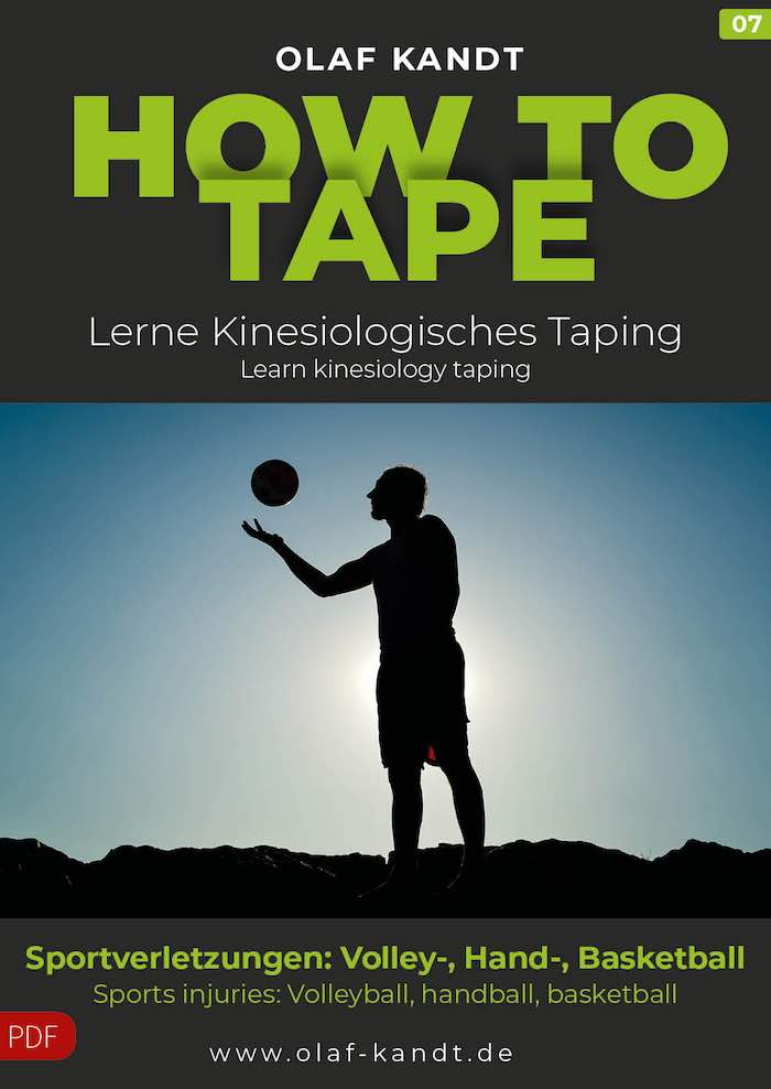 Olaf Kandt | Cover Booklet 07 HOW TO TAPE | Lerne Kinesiologisches Taping | Sportverletzungen Volley-, Hand-, Basketball