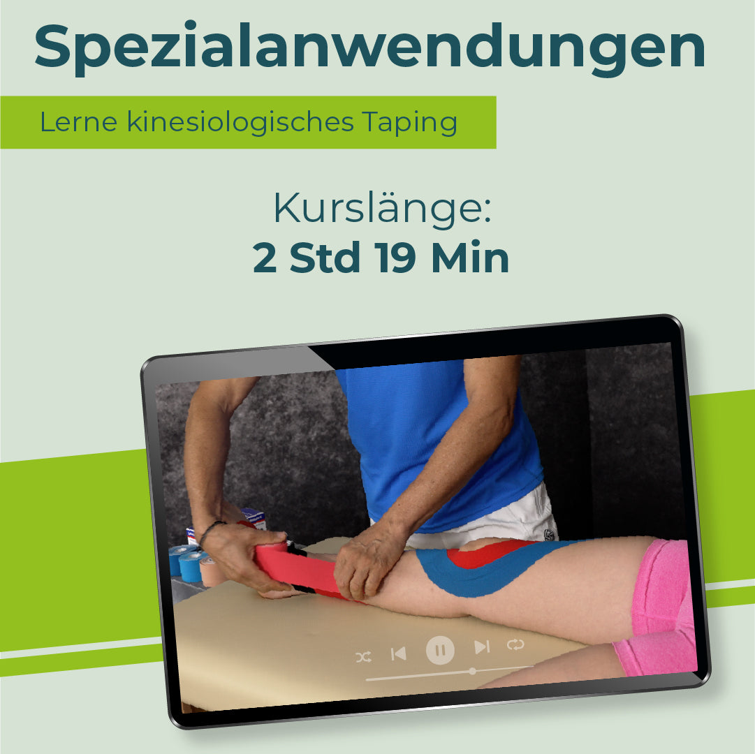 Onlinekurs "Spezialanwendungen kinesiologisches Tapen"