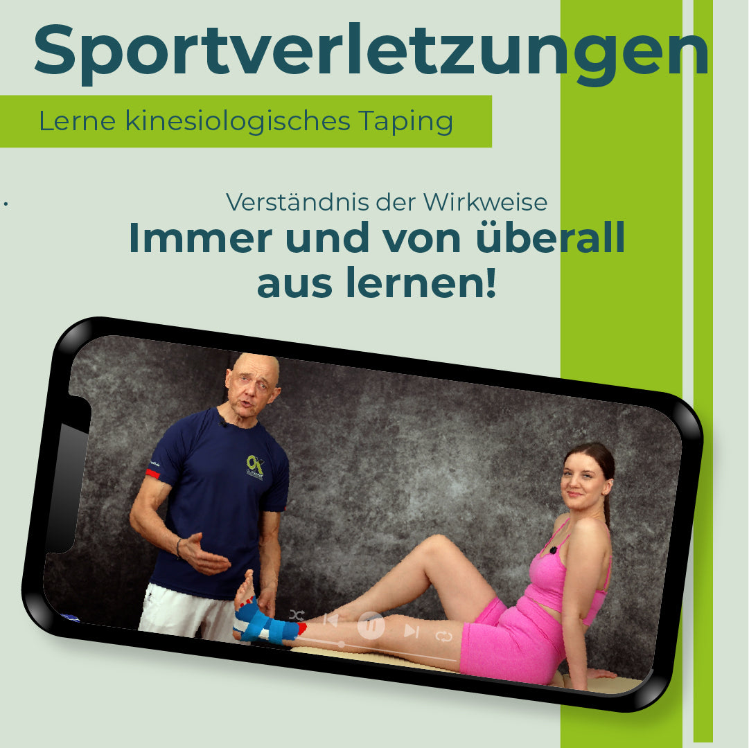 Onlinekurs "Sportverletzungen kinesiologisches Tapen"